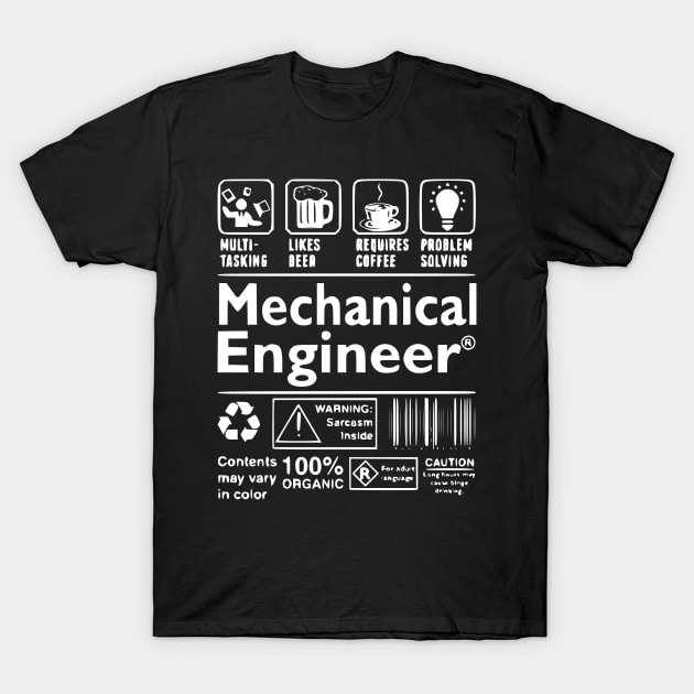 Mechanical Engineer T-Shirt by Humorable